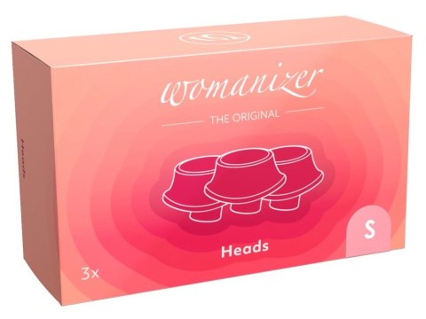 Womanizer W-Heads S - Zestaw 3 silikonowych końcowek wymiennych, 15 mm