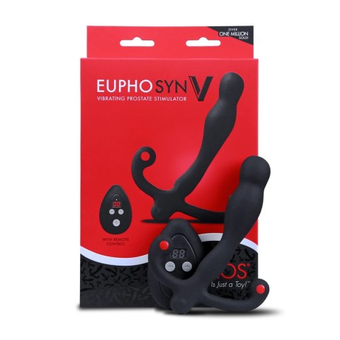 Aneros Eupho Syn V Czarny - Model wibrujący z pilotem, silikon