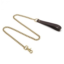 Coco de Mer Leather Lead brązowa smycz z naturalnej skory 109 cm