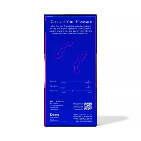 Dame Products Arc Berry - wielofunkcyjny model silikonowy, wodoodporny