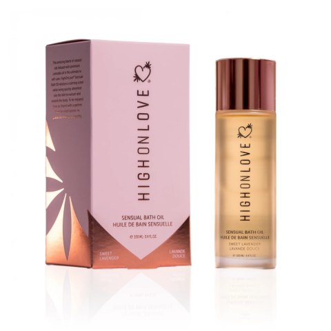 HighOnLove Bath Oil Lavender Honeybee 100ml - naturalny olejek do kąpieli