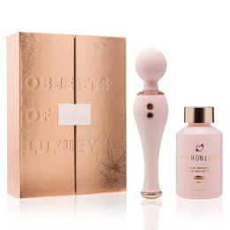 HighOnLove Zestaw Objects of Luxury - masażer silikonowy i olejek konopny