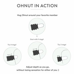 Ohnut Wider - Zestaw 4 elastycznych pierścieni dystansujących Soft