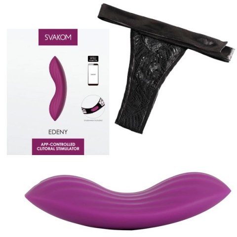 SVAKOM Edeny Violet - Stymulator Aplikacja, Ergonomiczny, Wodoodporny