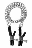 BLAZE BLOCK BUSTERS regulowane klamry z łańcuszkiem, metal/PVC, 6 cm