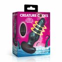 Creature Cocks Octo-Squirm wibrujący korek analny 12,4 cm z pilotem