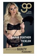 GP Large Feather Tickler Black - duży czarny pioropusz na rączce 73 cm