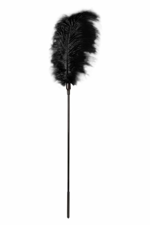 GP Large Feather Tickler Black - duży czarny pioropusz na rączce 73 cm