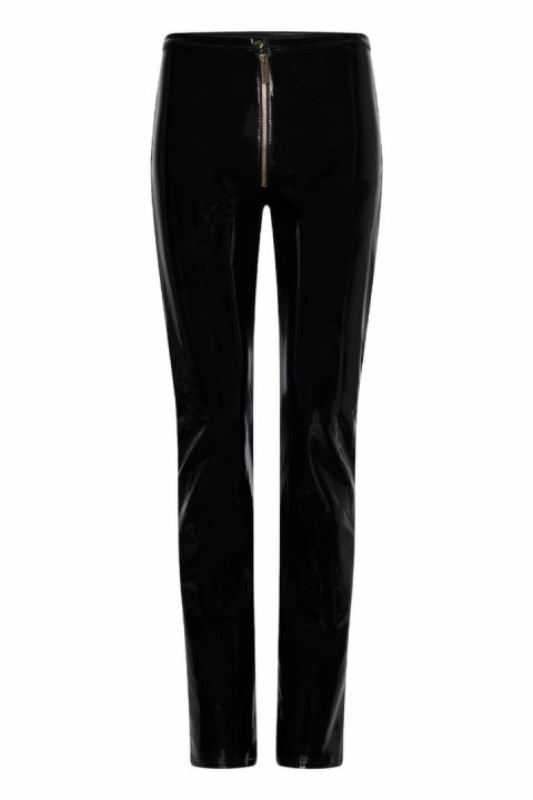 GUILTY PLEASURE Golden Glint Pants czarne XL z zamkiem, Datex