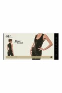 GUILTY PLEASURE Lusty Lines Catsuit Black M - Datex, złoty zamek