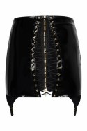 GUILTY PLEASURE Shadow Shine Skirt Black S wysoki stan, złote detale