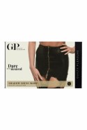 GUILTY PLEASURE Shadow Shine Skirt czarna złoty zamek XXL