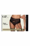 GUILTY PLEASURE Shimmering Suspender Belt S/M wysoki stan, połyskujący
