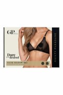 GUILTY PLEASURE Sleek Shadow Bra S/M czarny, siateczkowy, regulowany