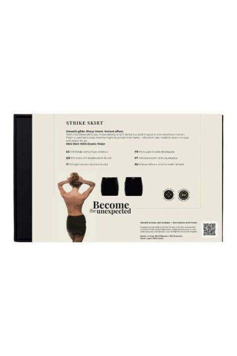 GUILTY PLEASURE Strike Skirt czarna mini spodnica Datex M
