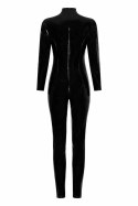 GUILTY PLEASURE Total Eclipse Catsuit Black S - kombinezon Datex z zamkiem