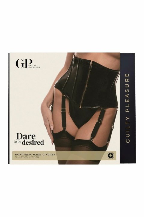 GUILTY PLEASURE Wondering Waist Cincher Black L - model z odpinanymi paskami