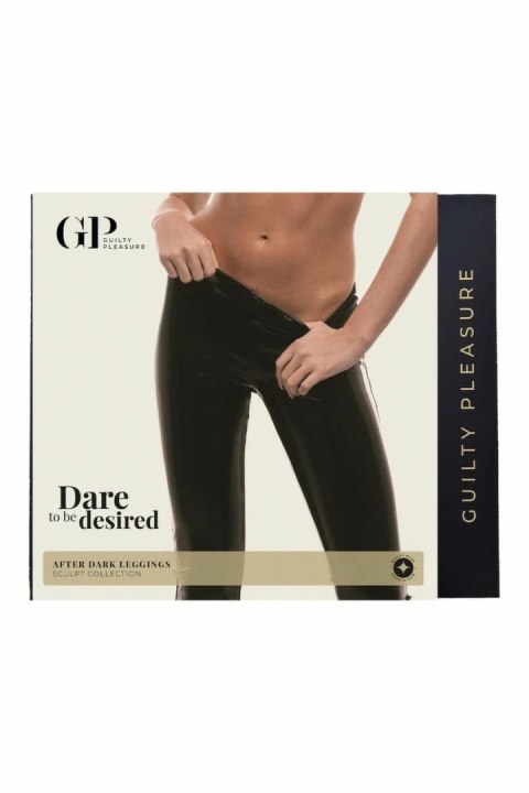 Guilty Pleasure After Dark Leggings Black S - połysk, Datex, wysoki stan