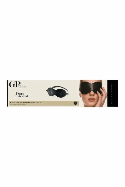 Guilty Pleasure Beacon Braided Blindfold opaska pleciona vegan czarna