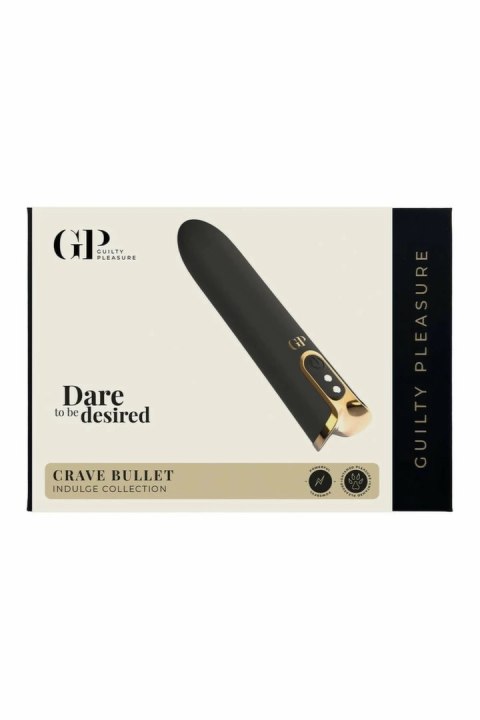 Guilty Pleasure Crave Bullet - kompaktowy model z 10 trybami, złoty akcent