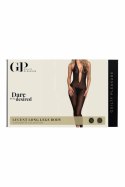 Guilty Pleasure Lucent Long Legs Body L/XL czarny z ozdobnym pierścieniem
