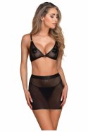Guilty Pleasure Mini Mesh Skirt L/XL - transparentna spodniczka siateczkowa