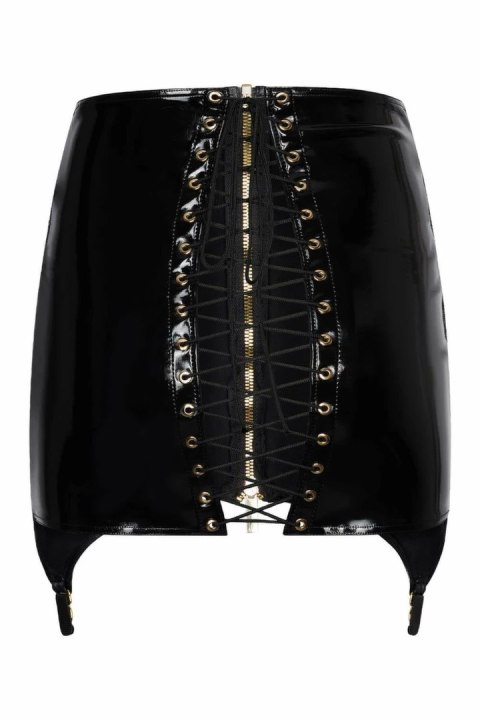 Guilty Pleasure Shadow Shine Skirt Black & Gold, wysoki stan, M