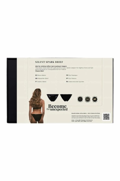 Guilty Pleasure Silent Spark Brief Black XXL - klasyczne majtki Datex