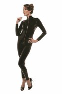 Guilty Pleasure Total Eclipse Catsuit Black XL - kombinezon Datex z zamkiem