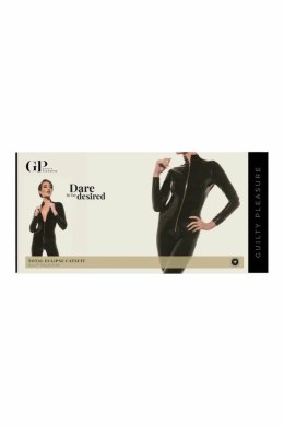 Guilty Pleasure Total Eclipse Catsuit Black L - kombinezon Datex z zamkiem