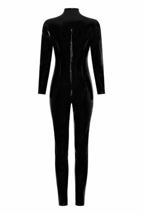 Guilty Pleasure Total Eclipse Catsuit Black L - kombinezon Datex z zamkiem