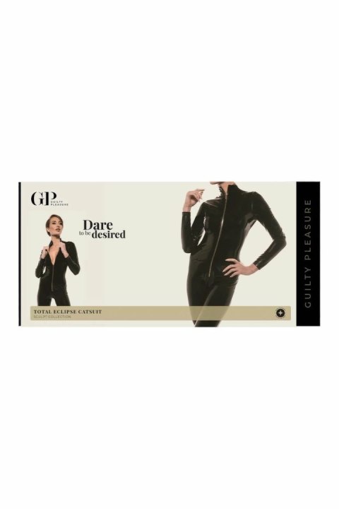 Guilty Pleasure Total Eclipse Catsuit Black M - kombinezon Datex z zamkiem