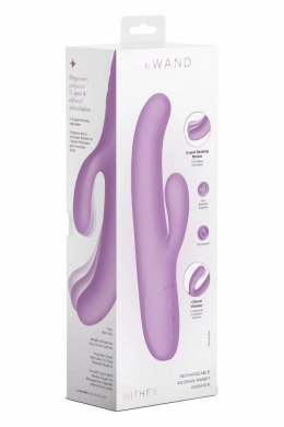 Le Wand Hither Rocking Rabbit Vibrator - podwojna stymulacja, IPX7, fioletowy