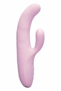 Le Wand Hither Rocking Rabbit Vibrator - podwojna stymulacja, IPX7, fioletowy