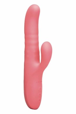 Le Wand Thrust Thrusting Rabbit Vibrator - podwojna stymulacja, IPX7, rożowy