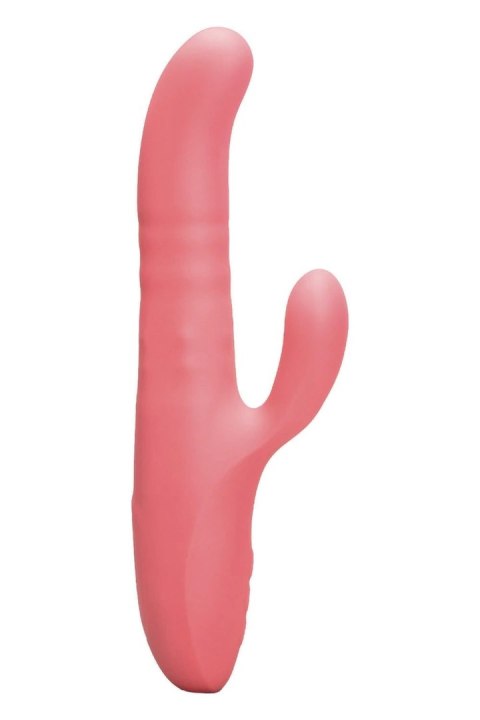 Le Wand Thrust Thrusting Rabbit Vibrator - podwojna stymulacja, IPX7, rożowy
