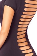 PARTY IN THE BACK MINI DRESS BLACK M/L - sukienka mini z efektownym tyłem