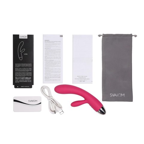 Svakom Lorna Touch Sensor Wine Red - Zaawansowany model z czujnikiem dotyku