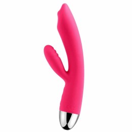 Svakom Trysta Rabbit Plum Red - dwusilnikowy model silikonowy wodoodporny