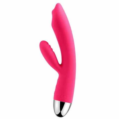Svakom Trysta Rabbit Plum Red - dwusilnikowy model silikonowy wodoodporny