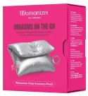 Womanizer Snap Pouch Silver - etui podrożne, srebrne, 11,5x9,5 cm