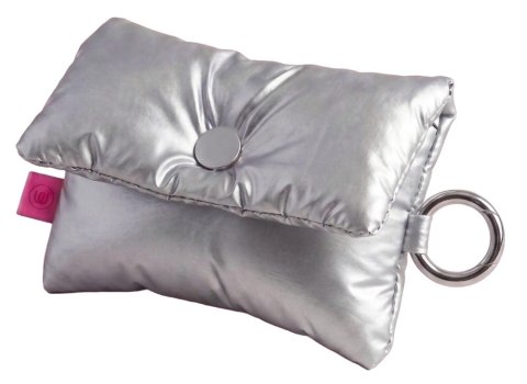 Womanizer Snap Pouch Silver - etui podrożne, srebrne, 11,5x9,5 cm