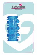 ALL TIME FAVORITES Bead Sleeve Blue elastyczna nakładka z wypustkami