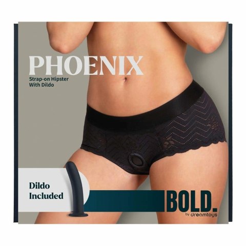 BOLD. PHOENIX Strap-On Hipster M z silikonowym elementem 15,5 cm