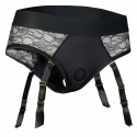 BOLD. REVA Strap-On Garter Brief XL z silikonowym elementem 15,5 cm