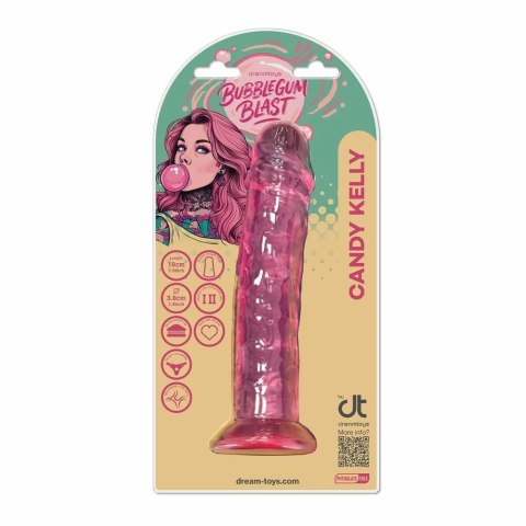 Bubblegum Blast Candy Kelly Pink Classic Jelly 19 cm - elastyczny model TPE