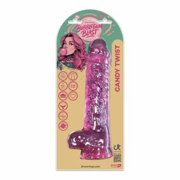 Bubblegum Blast Candy Twist Pink Classic Jelly 24 cm - elastyczny model TPE