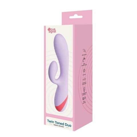 Dream Toys LOVE SIGNAL TWIN TONED DUO silikonowy model dwusilnikowy 19cm