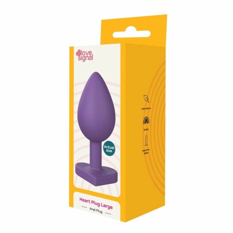Dreamtoys LOVE SIGNAL HEART PLUG LARGE silikonowy korek duży IPX8