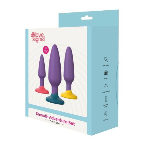 Dreamtoys LOVE SIGNAL SMOOTH ADVENTURE SET silikonowy zestaw 3 rozmiary